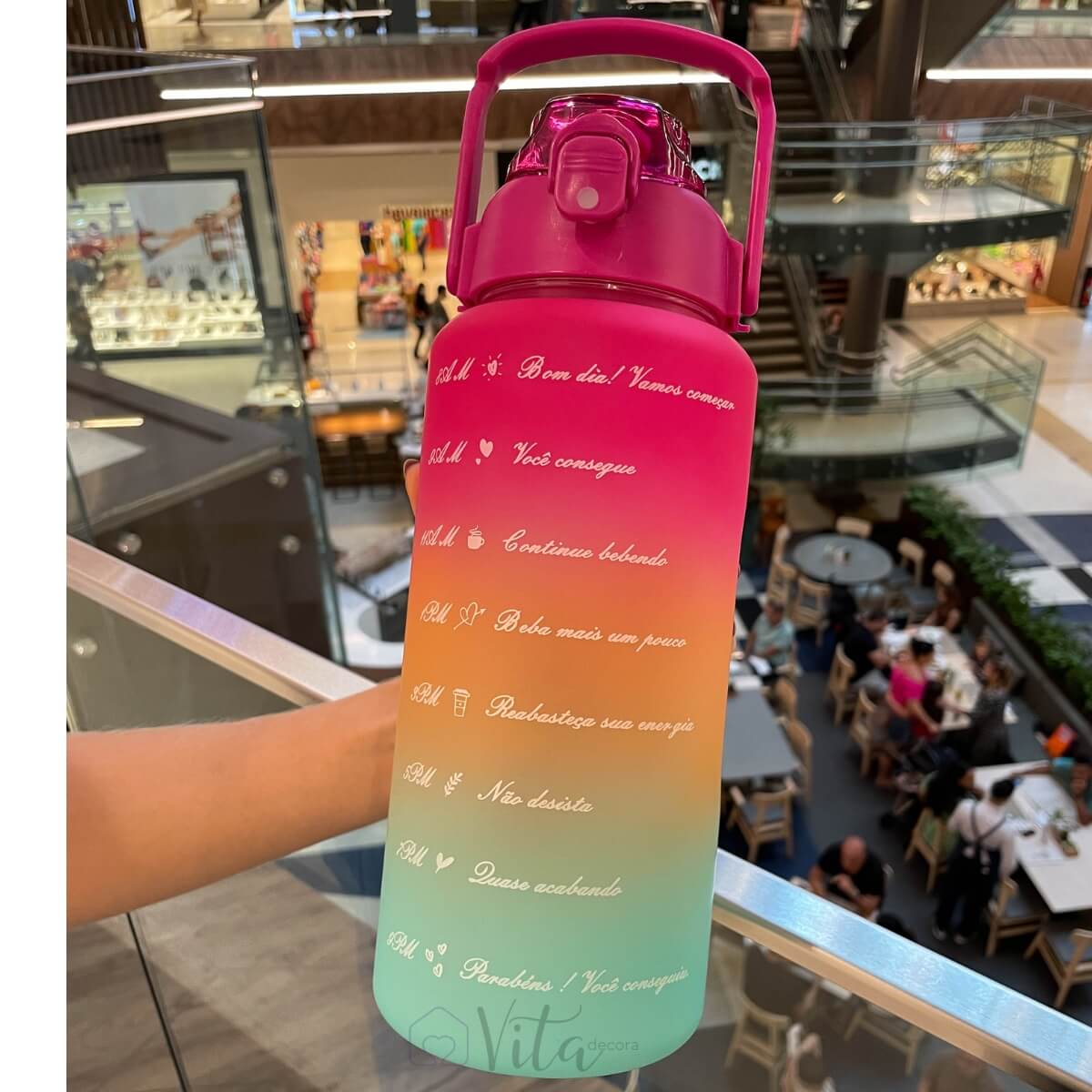 Garrafa Rainbow© 2L + BRINDE: Garrafa de 800ml e Garrafa de 250ml