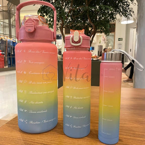 Garrafa Rainbow© 2L + BRINDE: Garrafa de 800ml e Garrafa de 250ml