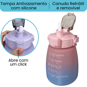Garrafa SempreSua© - 1,3 Litros Personalizável, Suporte Celular [Frete Gratis] - ULTIMAS UNIDADES