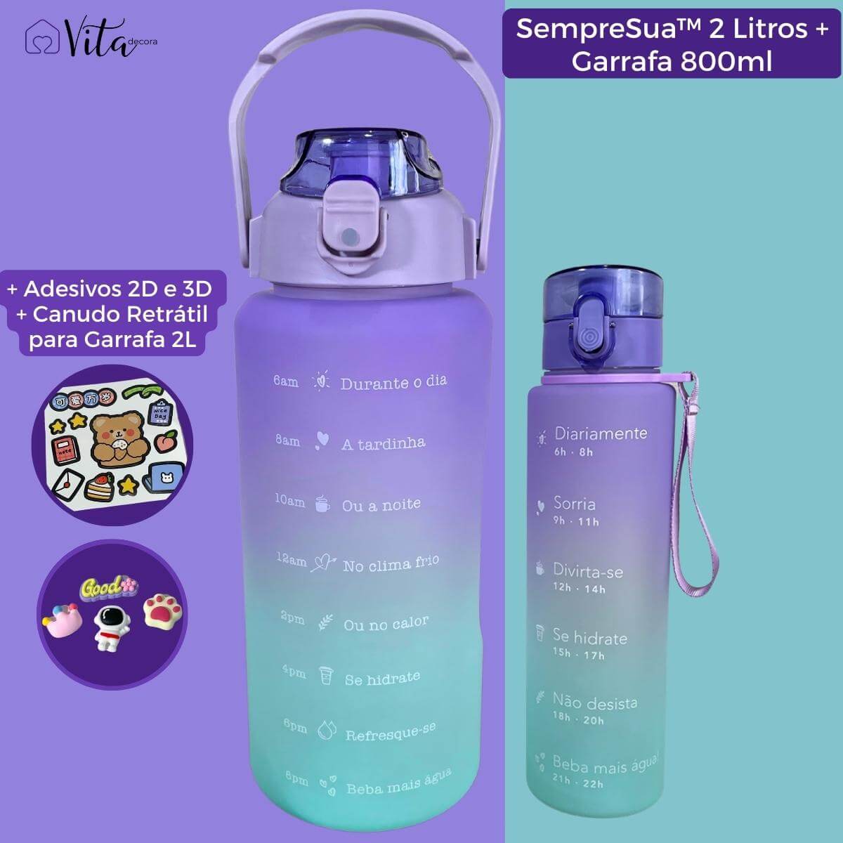 Garrafa SempreSua© de 2 Litros + Garrafa 800ml de BRINDE - ULTIMAS UNIDADES