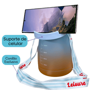 Garrafa SempreSua© - 1,3 Litros Personalizável, Suporte Celular [Frete Gratis] - ULTIMAS UNIDADES