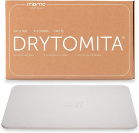 Momo Lifestyle Tapete para Banheiro de Terra Diatomácea Drytomita, Seca Rápido para Saída de Box, Antiderrapante (Cinza Grafite, 80 x 50 cm)