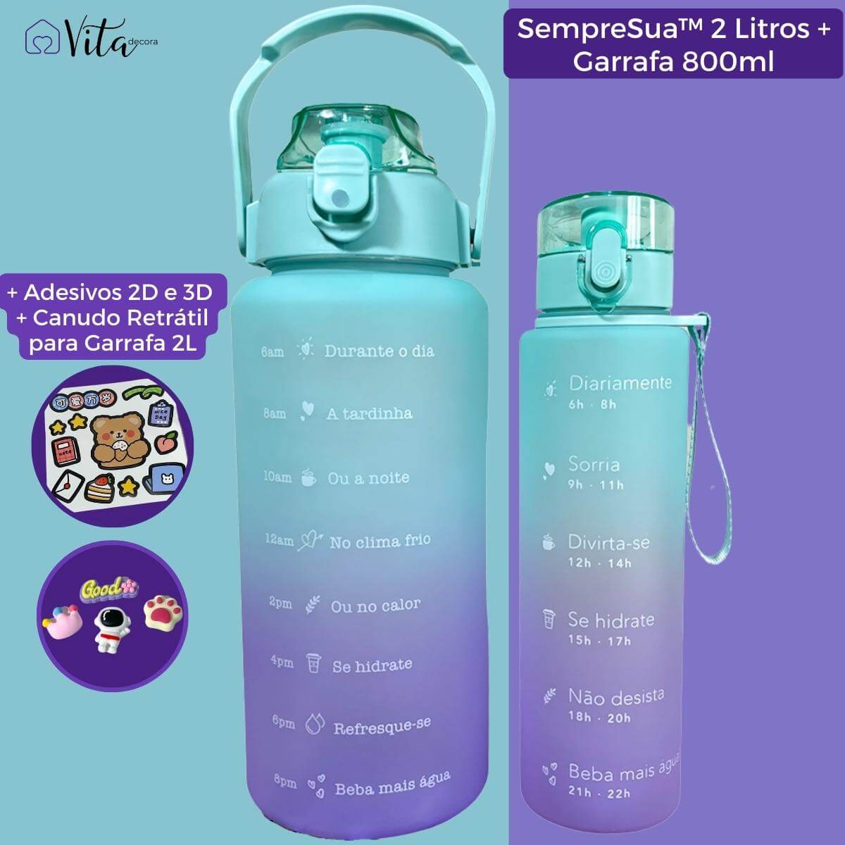 Garrafa SempreSua© de 2 Litros + Garrafa 800ml de BRINDE - ULTIMAS UNIDADES