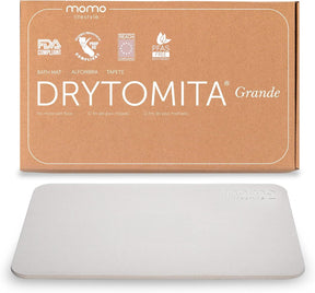Momo Lifestyle Tapete para Banheiro de Terra Diatomácea Drytomita, Seca Rápido para Saída de Box, Antiderrapante (Cinza Grafite, 80 x 50 cm)