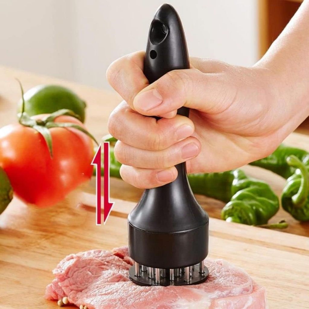 InoxBeef - Amaciador de Carnes Profissional Com Pinos de Inox+ Brinde Exclusivo - Entrega Grátis